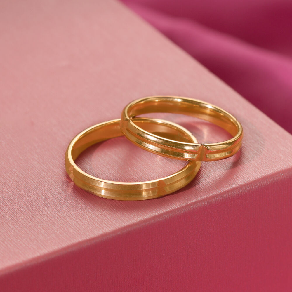 Tanishq finger cheap rings gold