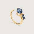 Scarlet 14KT London Blue Topaz Finger Ring,,hi-res view 1