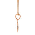 14KT White and Rose Gold Adorable Floral Diamond Pendant,,hi-res view 5