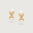 Pearlescent Universe 14Kt Pearl Stud Earring,,hi-res view 2