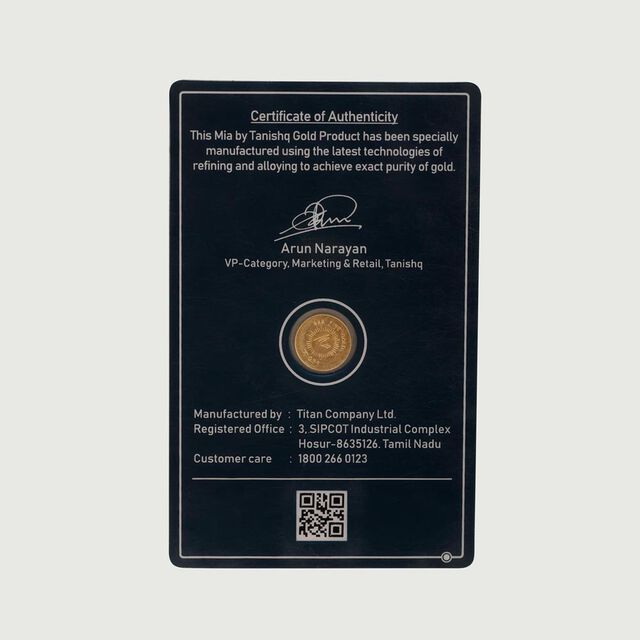 0.5 GM 24 Karat Lotus Coin,,hi-res image number null