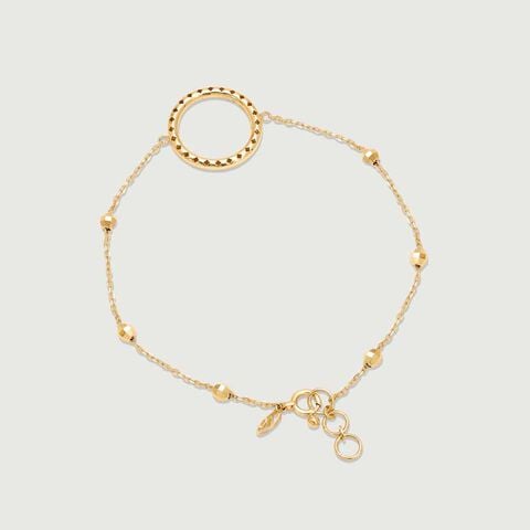 Trendy Orbit Gold Bracelet