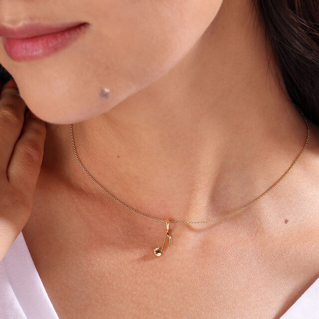Musician's Muse 14KT Gold Pendant,,hi-res image number null