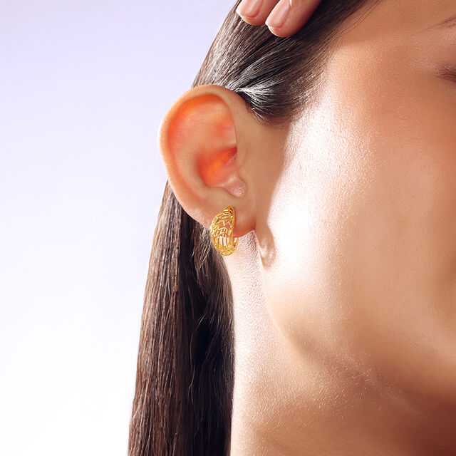 Radiant Filigree Gold Hoop Earrings,,hi-res image number null