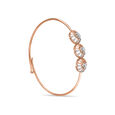 14 KT Imperial Rose Gold Diamond Bangle,,hi-res view 1