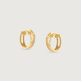Bold Radiant Gold Hoop Earrings,,hi-res view 3