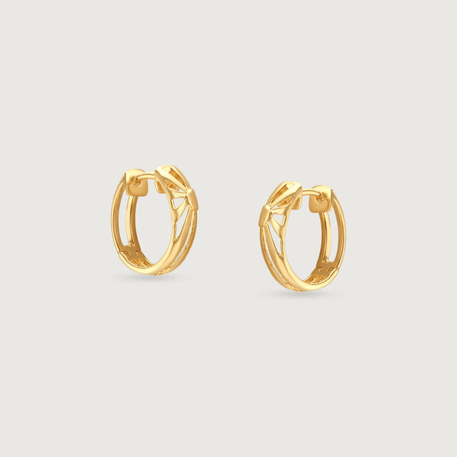 Bold Radiant Gold Hoop Earrings,,hi-res image number null