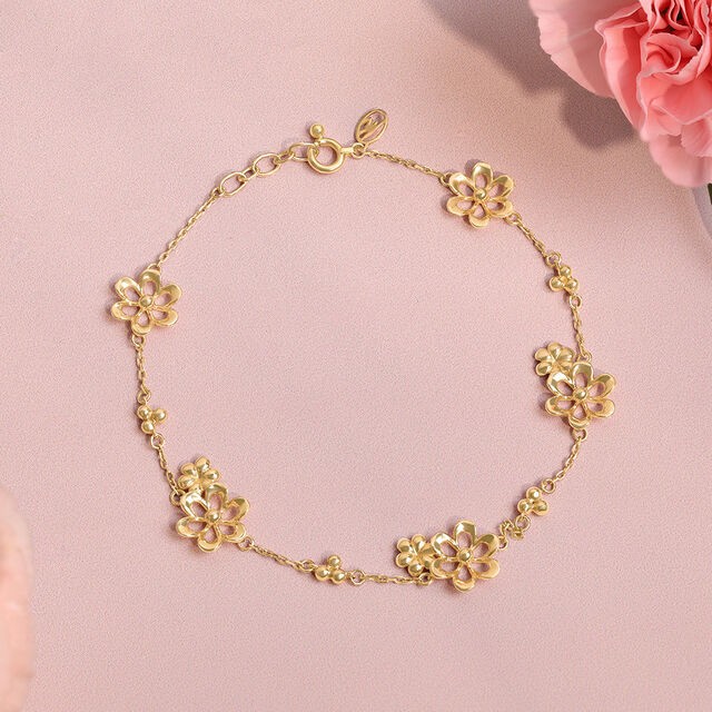 Flutter Bloom Gold Bracelet,,hi-res image number null