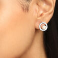 Luminous Pearl Silver Earrings,,hi-res view 2