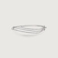 Graceful Layered Silver Bangle,,hi-res view 3