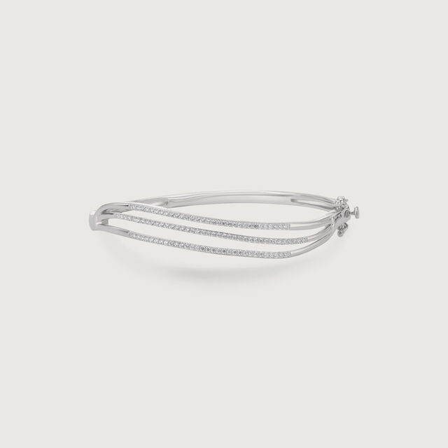 Graceful Layered Silver Bangle,,hi-res image number null