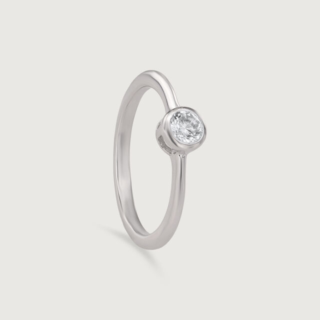 Chic Sparkle Silver Ring,,hi-res image number null