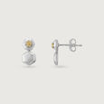 Cheerful Hex Silver Drop Earrings,,hi-res view 4