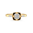 18KT Yellow Gold Abstract Glimmer Diamond Ring,,hi-res view 2