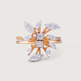 Leaf Whisper Gold and Diamond Finger Ring,,hi-res view 6