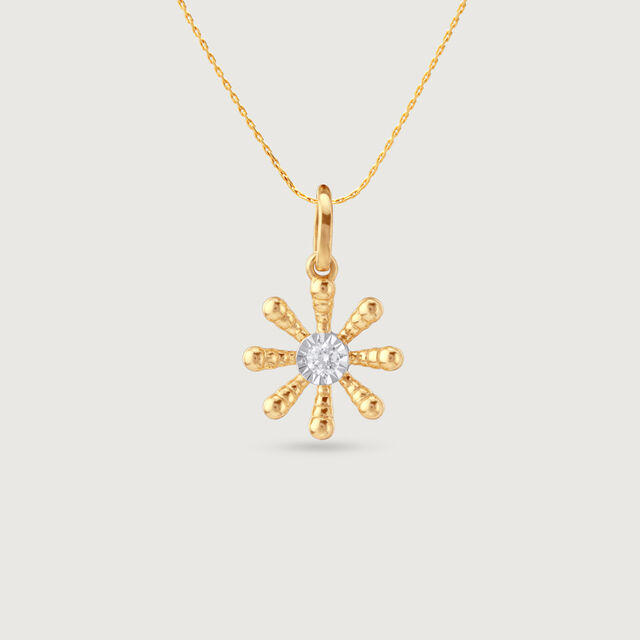 Springtime Daisy Diamond Pendant,,hi-res image number null