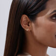 Playful Leaf Diamond Ear Cuff,,hi-res view 2