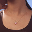 Luminous Enamel Gold Brooch Pendant,,hi-res view 2