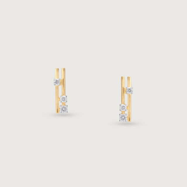 Chic Ladder Diamond Earrings,,hi-res image number null