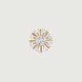 Dawn's Glow Gold and Diamond Nose Pin,,hi-res view 3