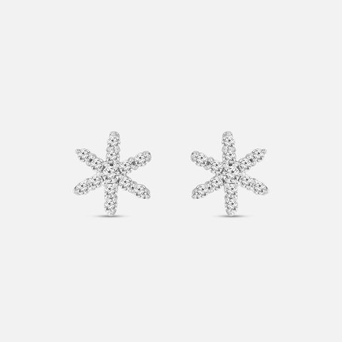Stellar Shine Silver Stud Earrings
