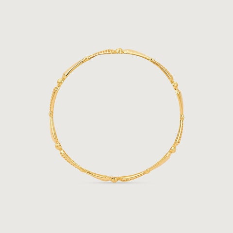 Rhythmic Facet Gold Bangle
