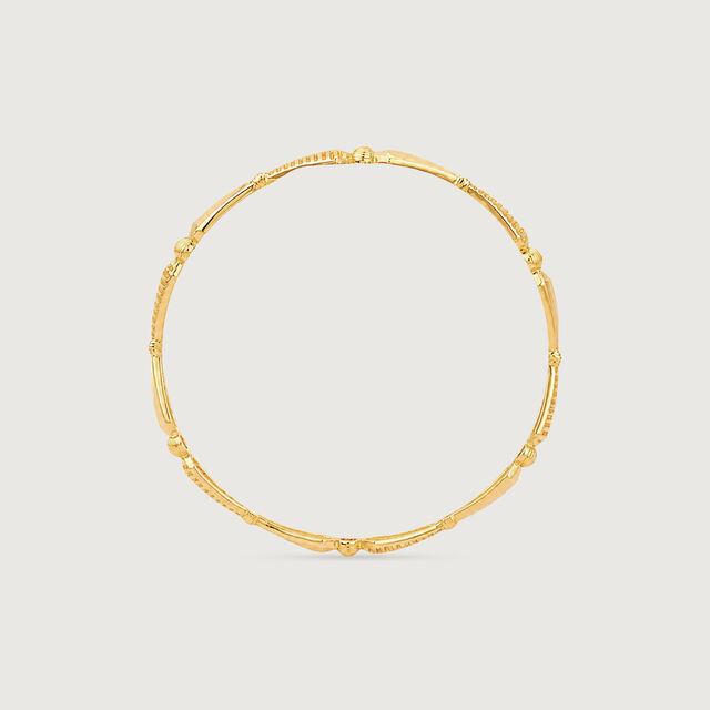 Rhythmic Facet Gold Bangle,,hi-res image number null