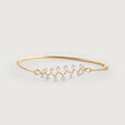 Lippan Elegance Gold & Diamond Bangle,,hi-res view 2