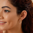 Dynamic Flip Pink Opal 18KT Drop Earring,,hi-res view 2