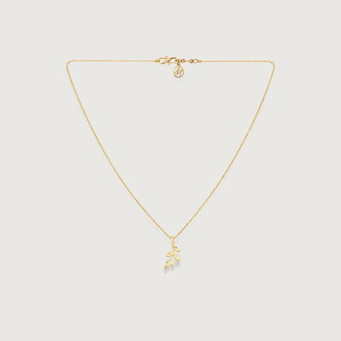 Serene Olive Gold Necklace