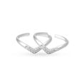 Boomerang Love Silver Toe Ring,,hi-res view 1