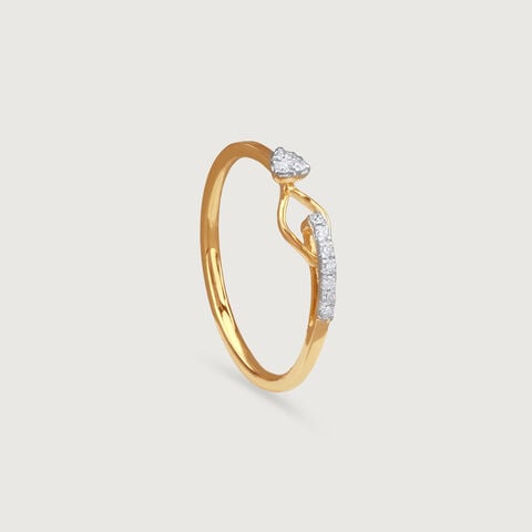 Hearty Wink Diamond Ring