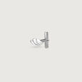 Twisted Leaf Silver Cufflinks,,hi-res view 5