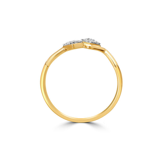 14KT Yellow Gold Icy Summit Diamond Finger Ring,,hi-res image number null
