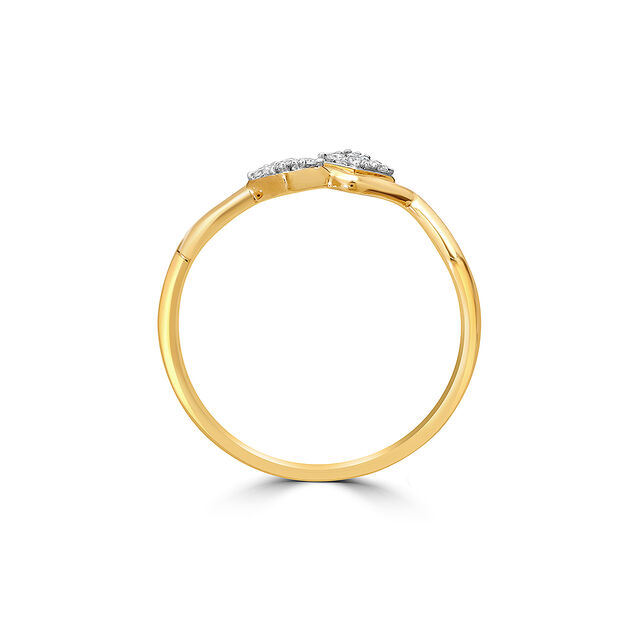 14KT Yellow Gold Icy Summit Diamond Finger Ring,,hi-res view 4