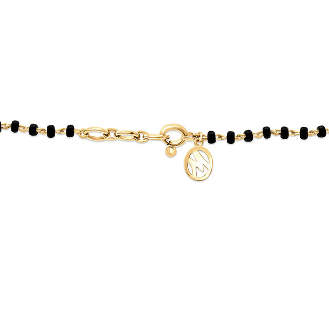 14 KT Yellow Gold Mangalsutra Bracelet,,hi-res image number null