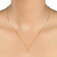 Romantic 18 Karat Yellow Gold And Diamond Heart Pendant,,hi-res view 3