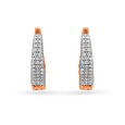 True Love In Diamond 18KT Gold Hoop Earrings,,hi-res view 2