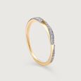 Elegance Twine 14KT Gold & Diamond Ring,,hi-res view 4