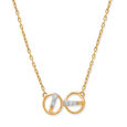 14KT Yellow Gold Delicate Radians Diamond Necklace,,hi-res view 1