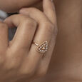 Radiant Bloom Gold & Diamond Finger Ring,,hi-res view 2