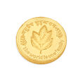 5 GM 24 Karat Mango Leaf Gold Coin,,hi-res view 3