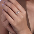 Halo Loop Silver Ring,,hi-res view 2