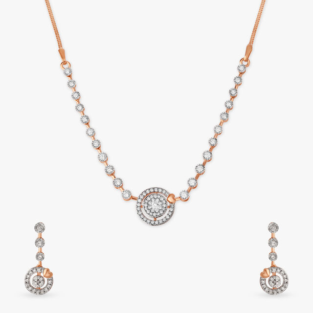 Necklace Set Tanishq Discount On Diamond Jewellery Buy Mia By Tanishq Disco  Dream Gold Diamond Necklace For Women
