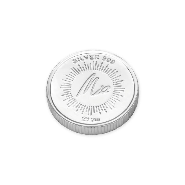 25 GM 999 Brilliant Lotus Silver Coin,,hi-res view 3