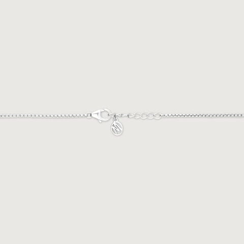 Facet Bar Silver Necklace