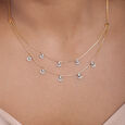 Mystic Moon 14 Kt Gold and Diamond Necklace,,hi-res view 2