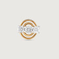 Cosmic Loop Gold and Diamond Nose Pin,,hi-res view 3