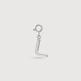 Elegant Initial L Silver Charm,,hi-res view 3