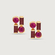 Cherry Chalice 14KT Ruby Stud Earrings,,hi-res view 3